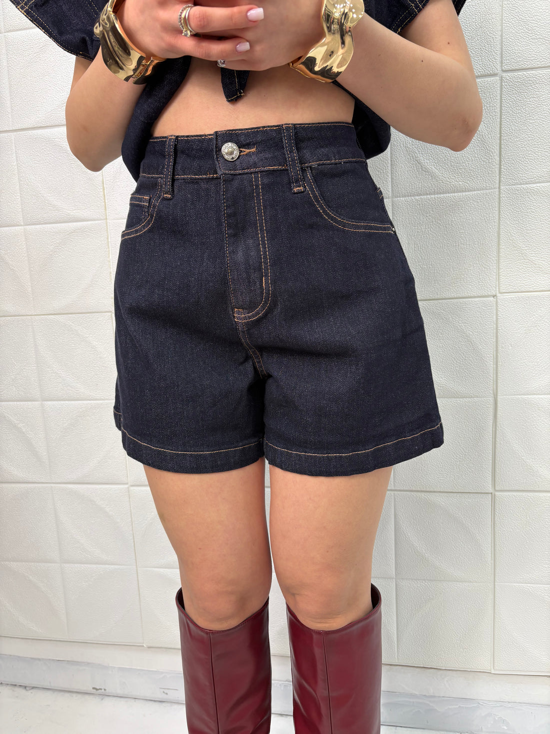 Pantaloncino in denim