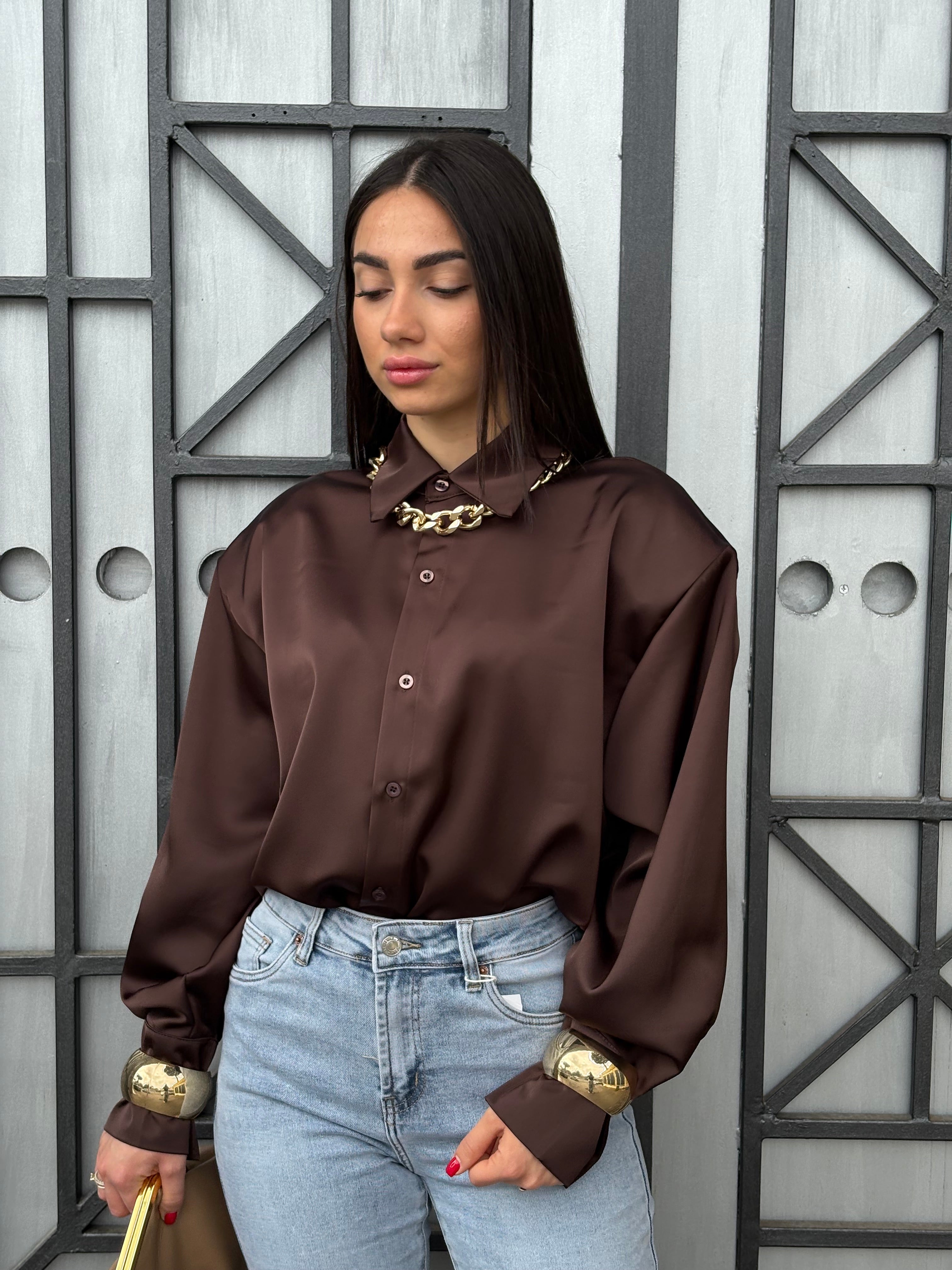 Camicia in raso