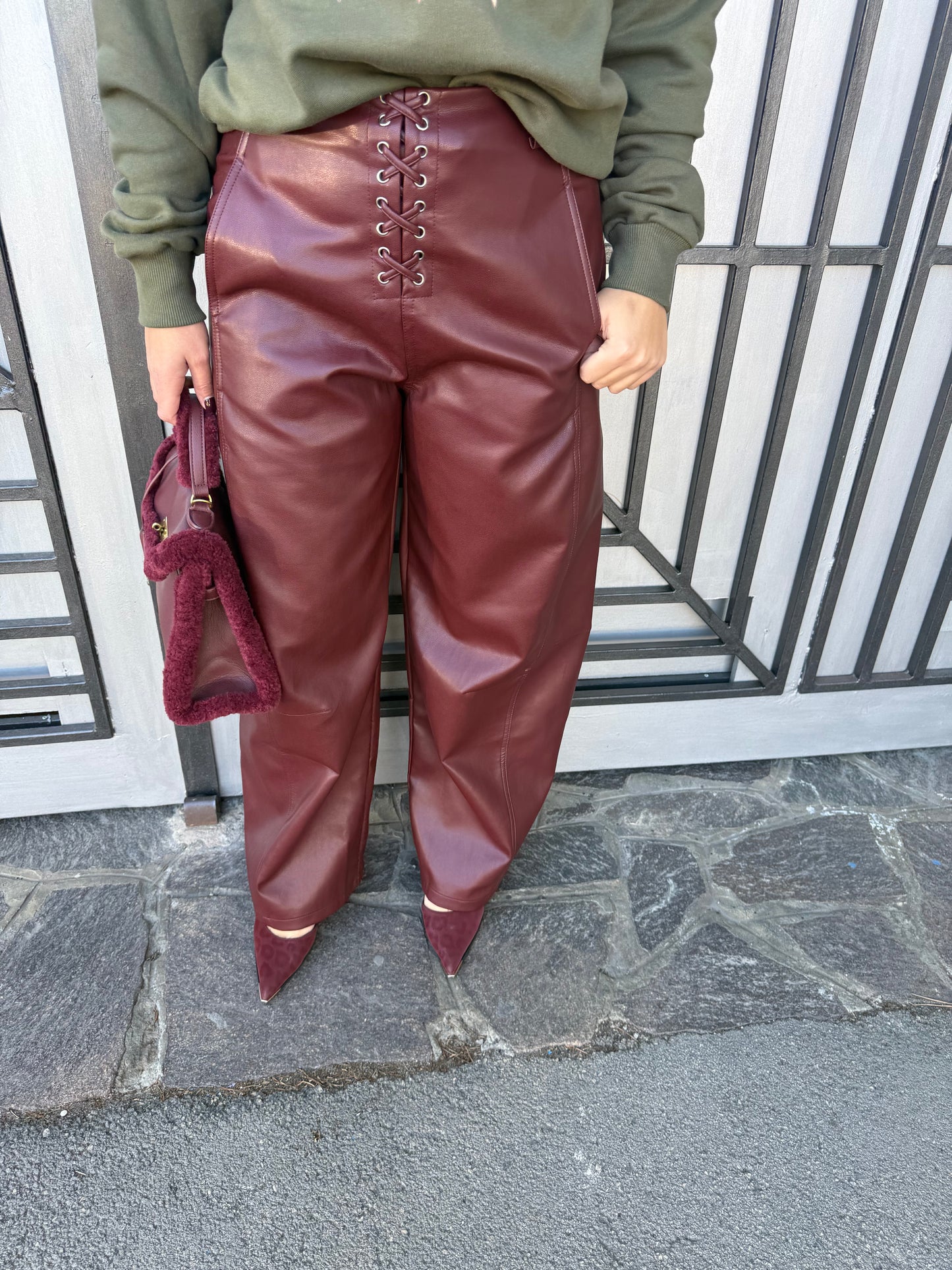 Pantalone in ecopelle Denise