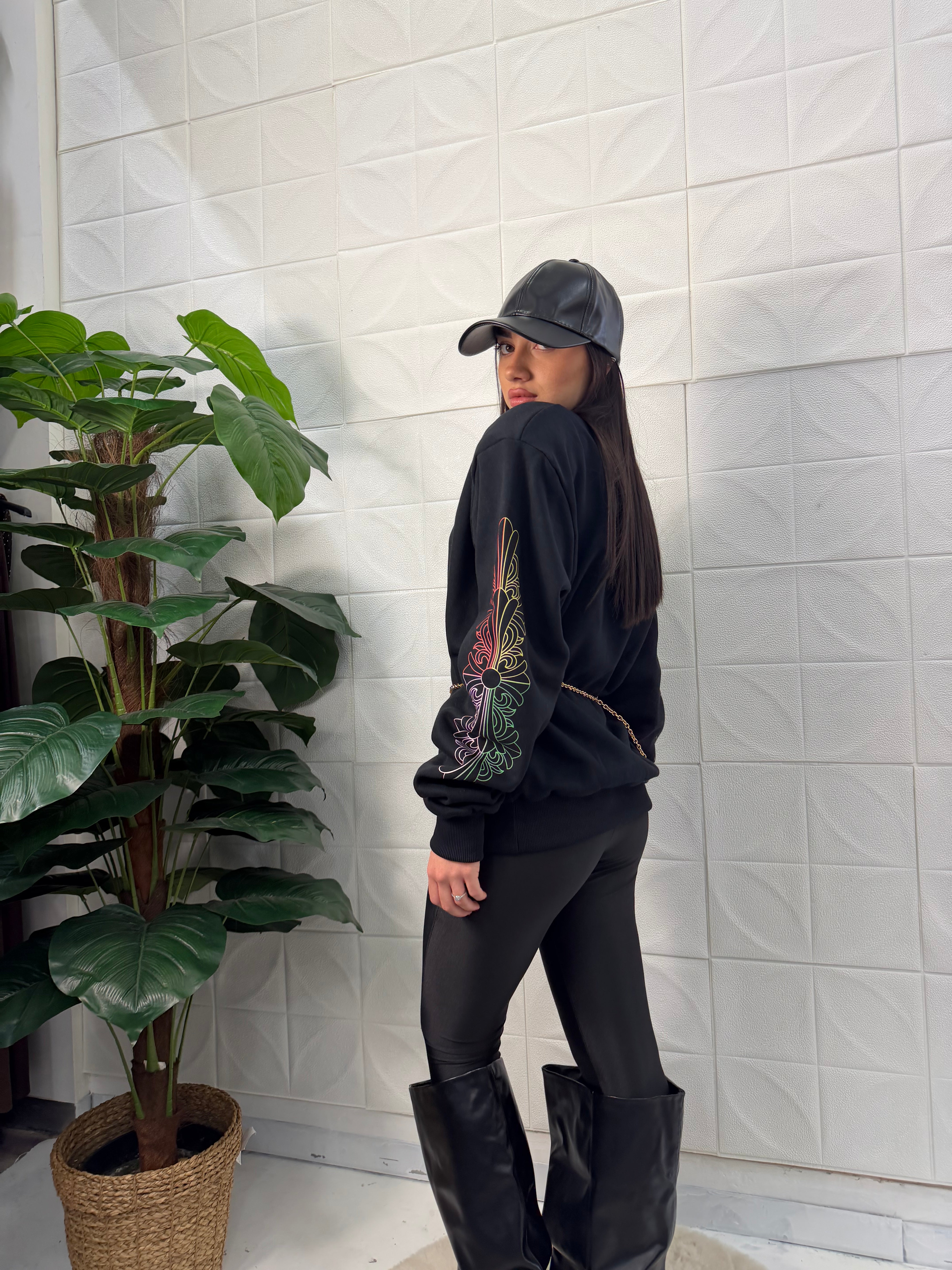 Felpa con spallina Barock