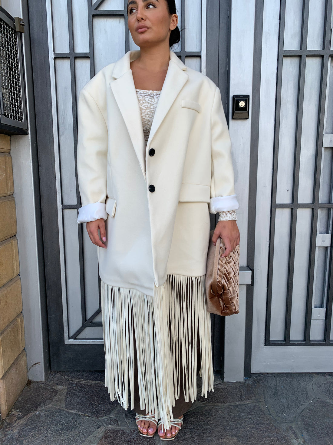 Cappotto Frange