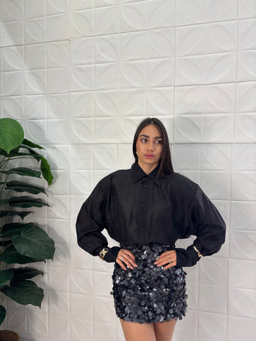 Camicia semivelata con spallina
