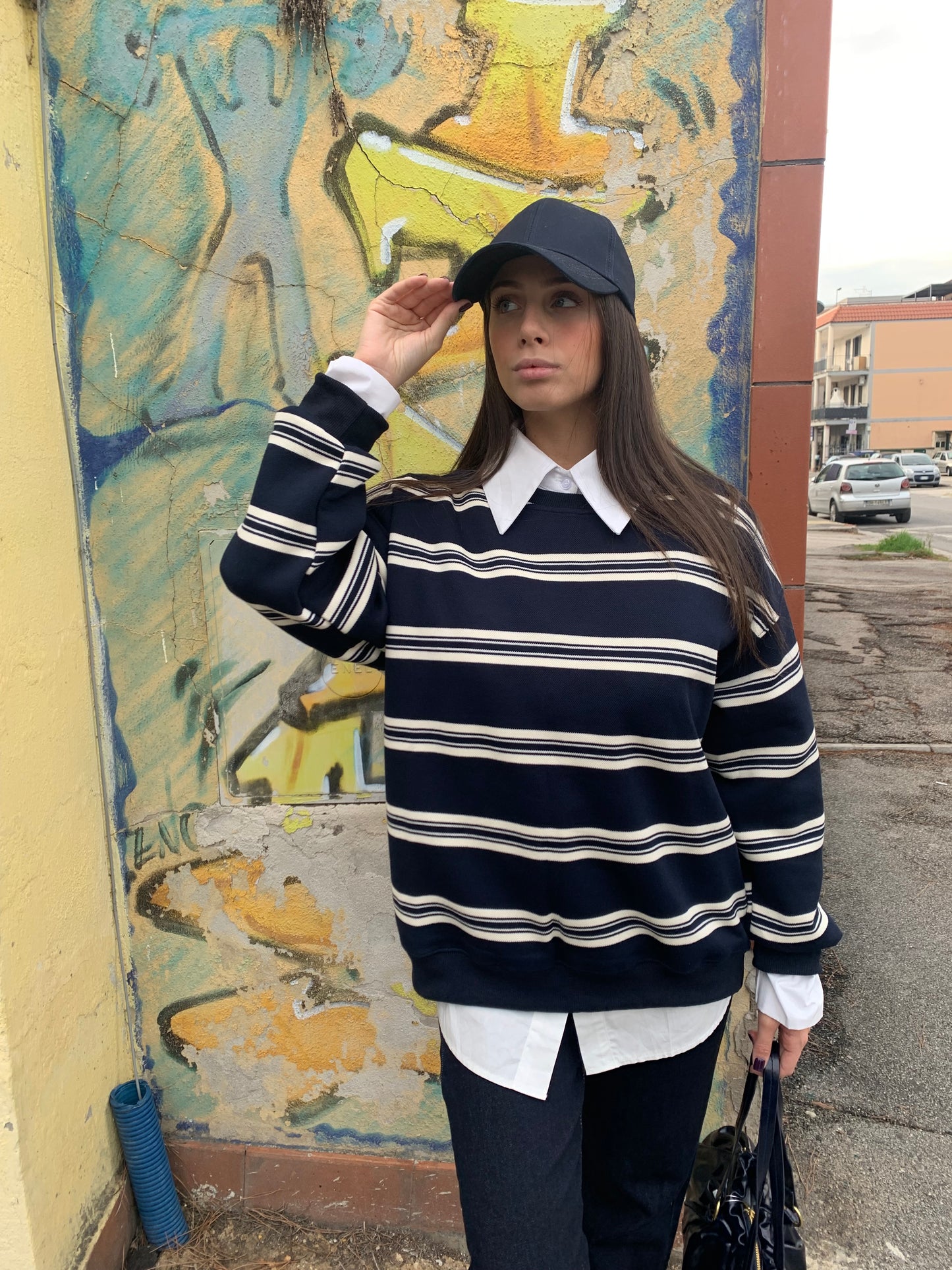Felpa Righe