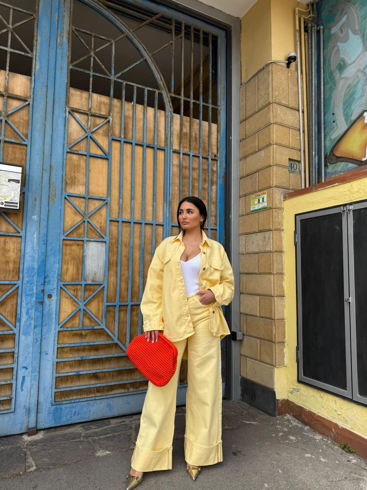 Jeans Piegone Giallo