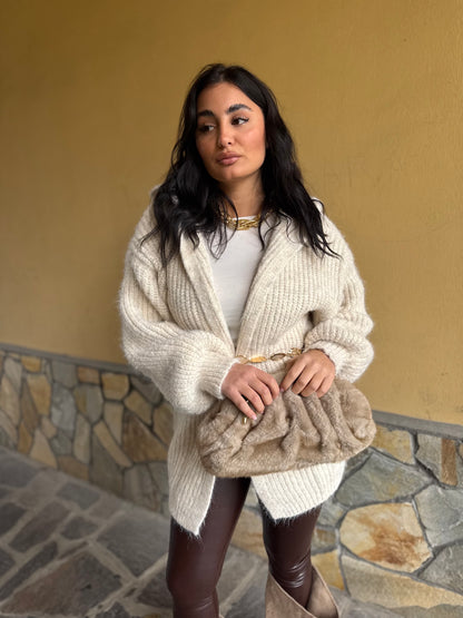 Cardigan con Cappuccio
