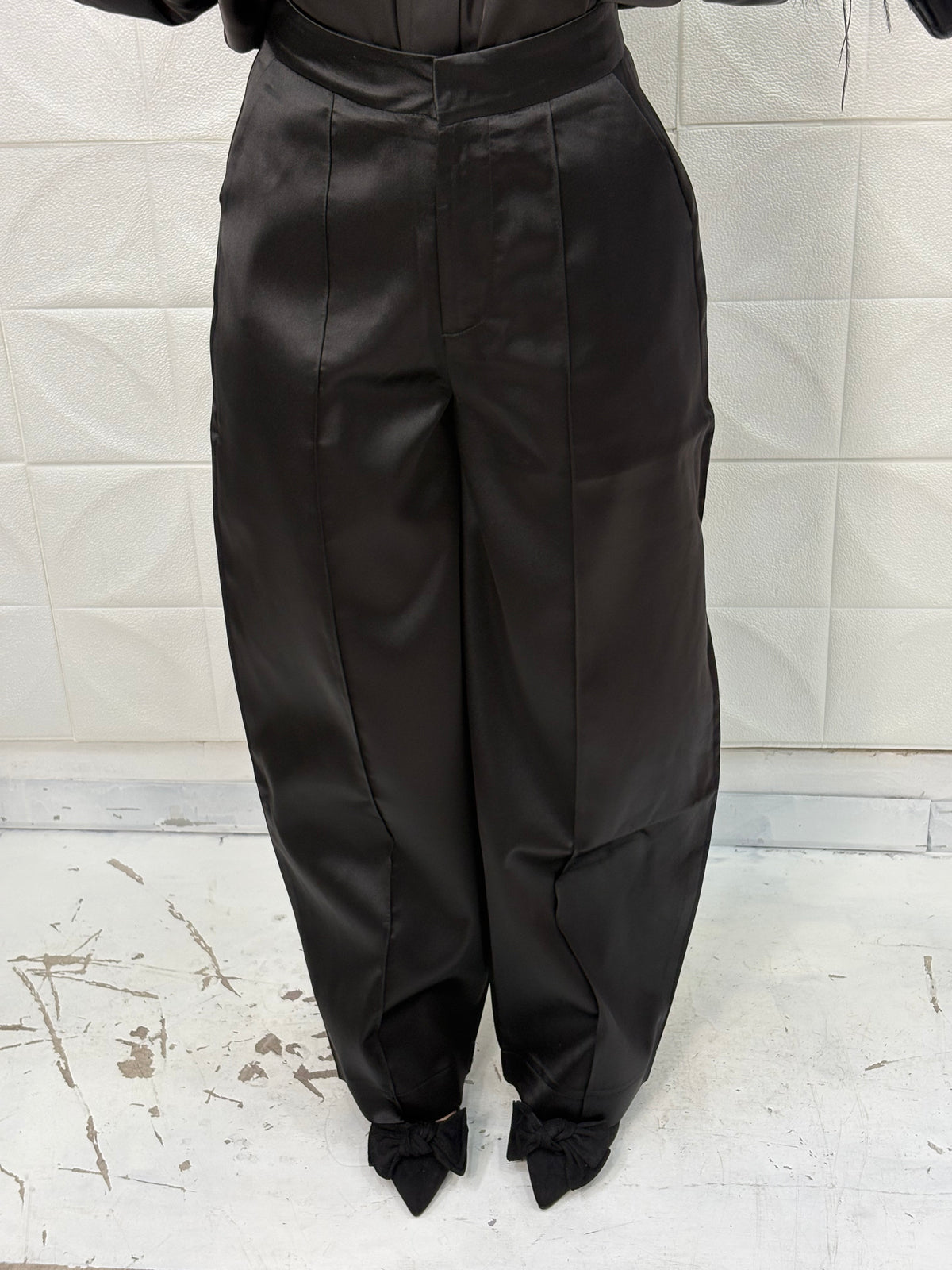 Pantalone Balloon in satin