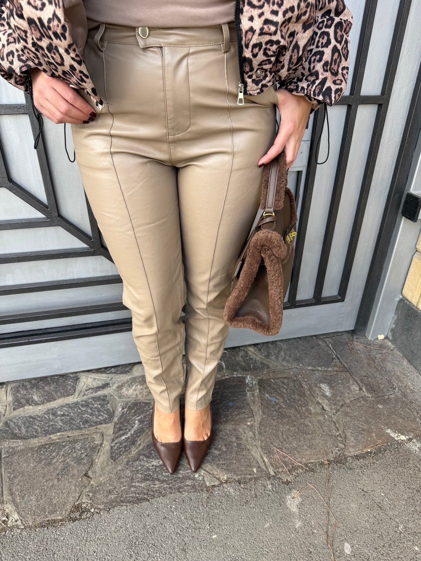 Pantalone Flaminia ecopelle