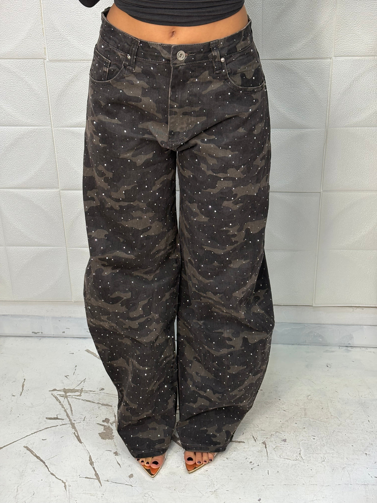 Jeans Mimetic con strass