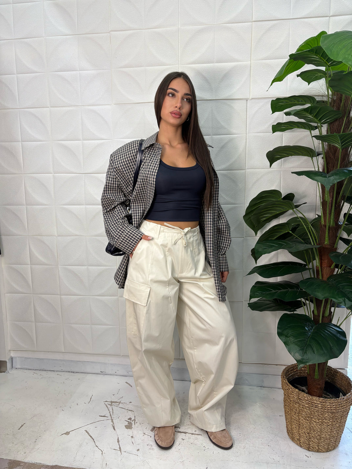 Pantalone Cargo con elastico