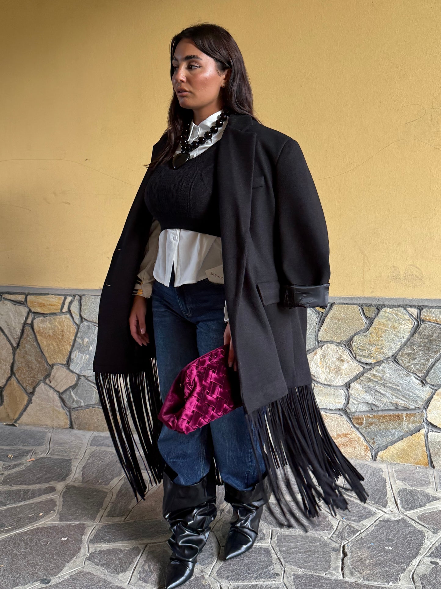 Cappotto Frange