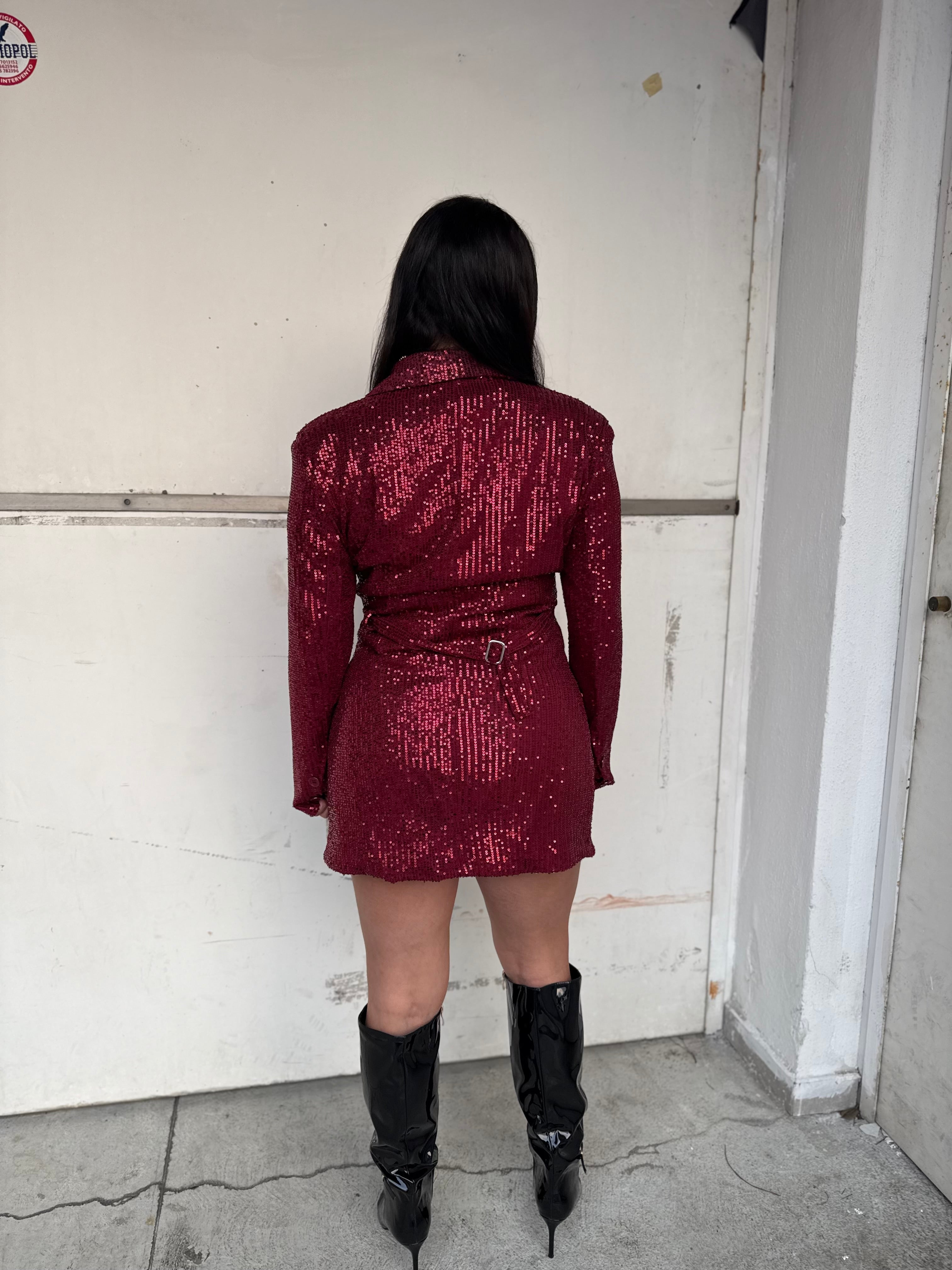 Abito Giacca Paiettato