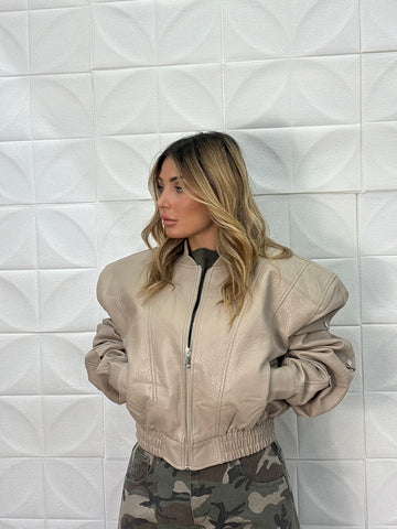 Bomber Elodie in ecopelle