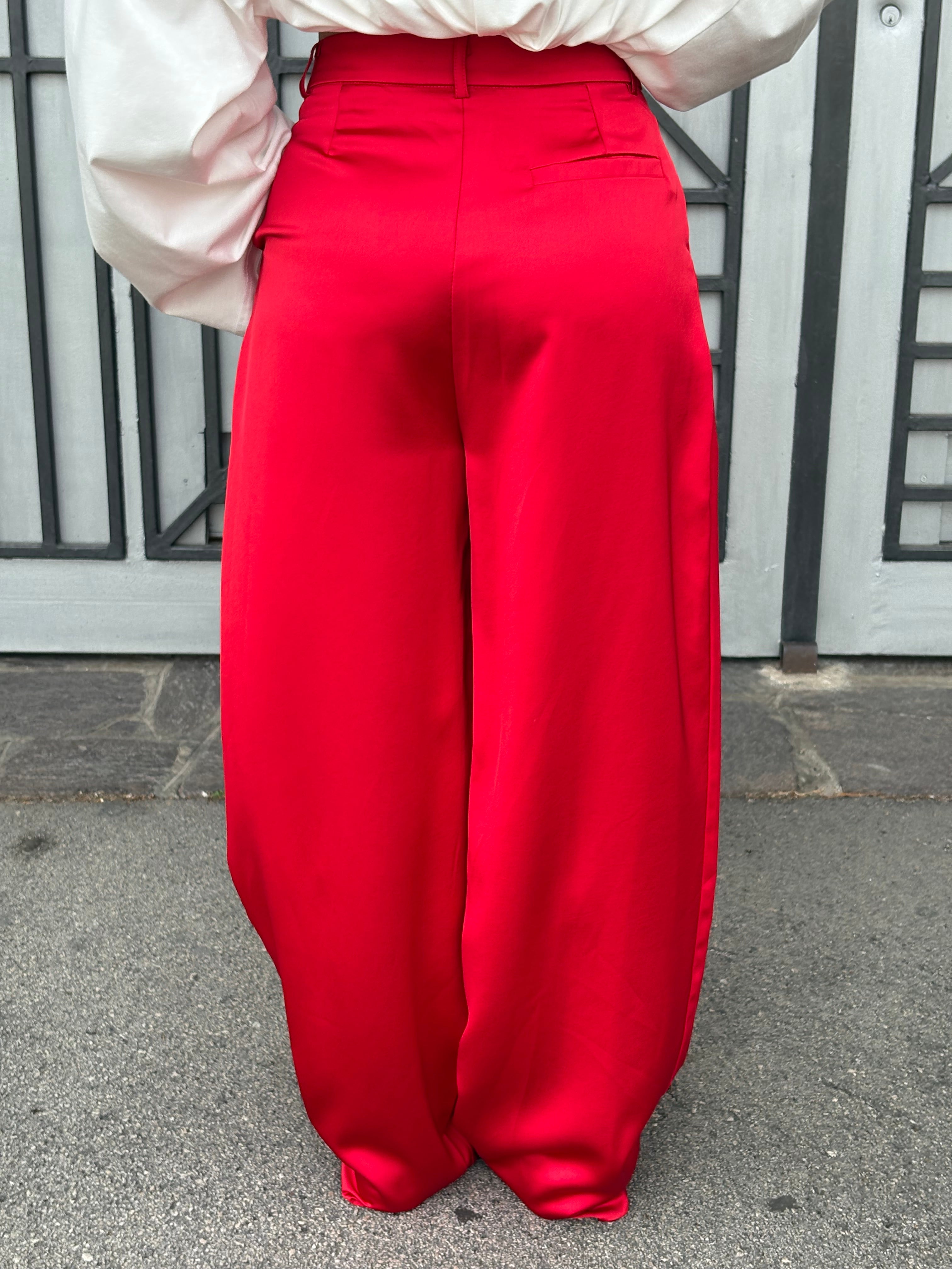 Pantalone in raso Lumina