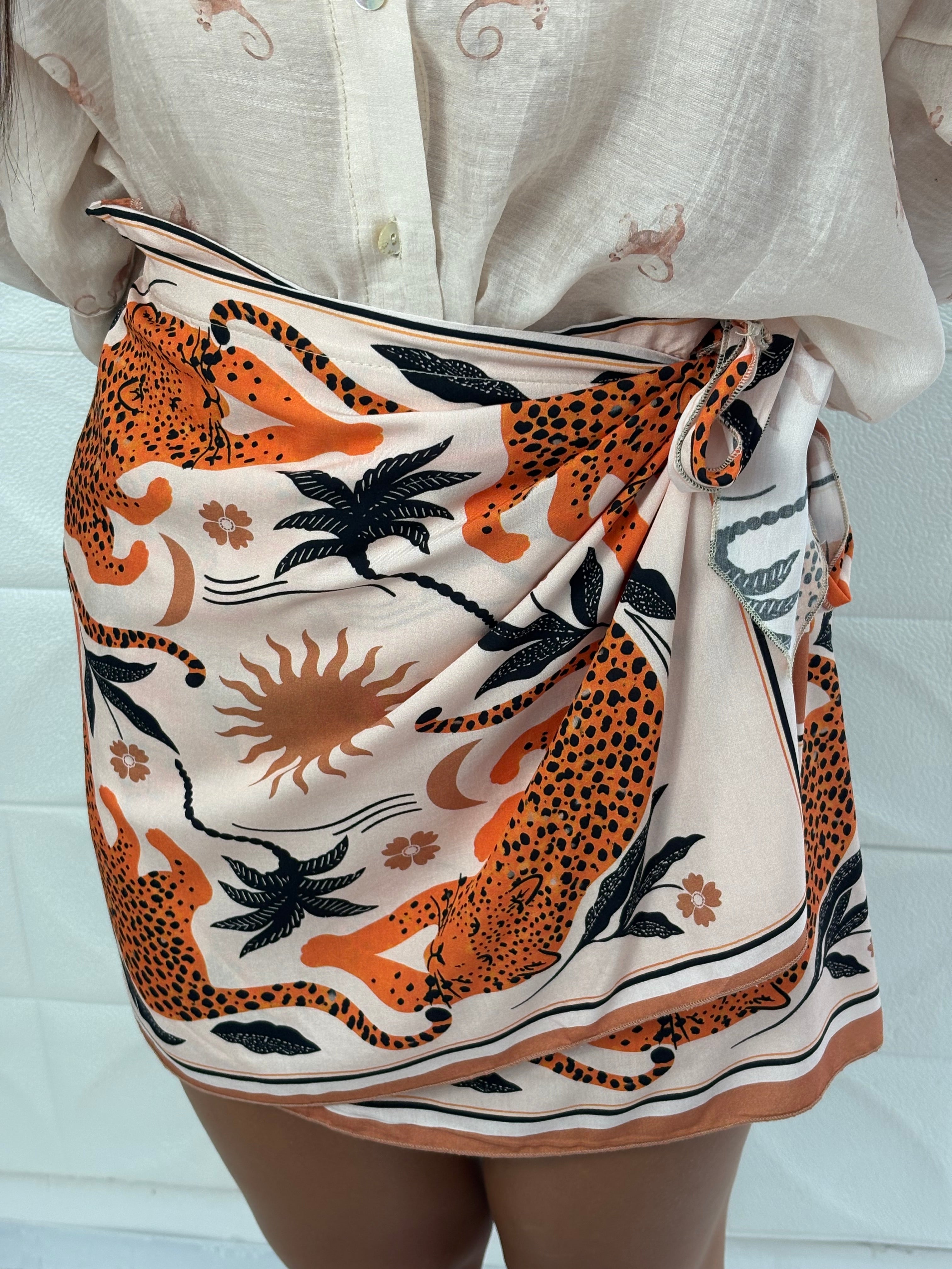 Gonna Pareo Animalier