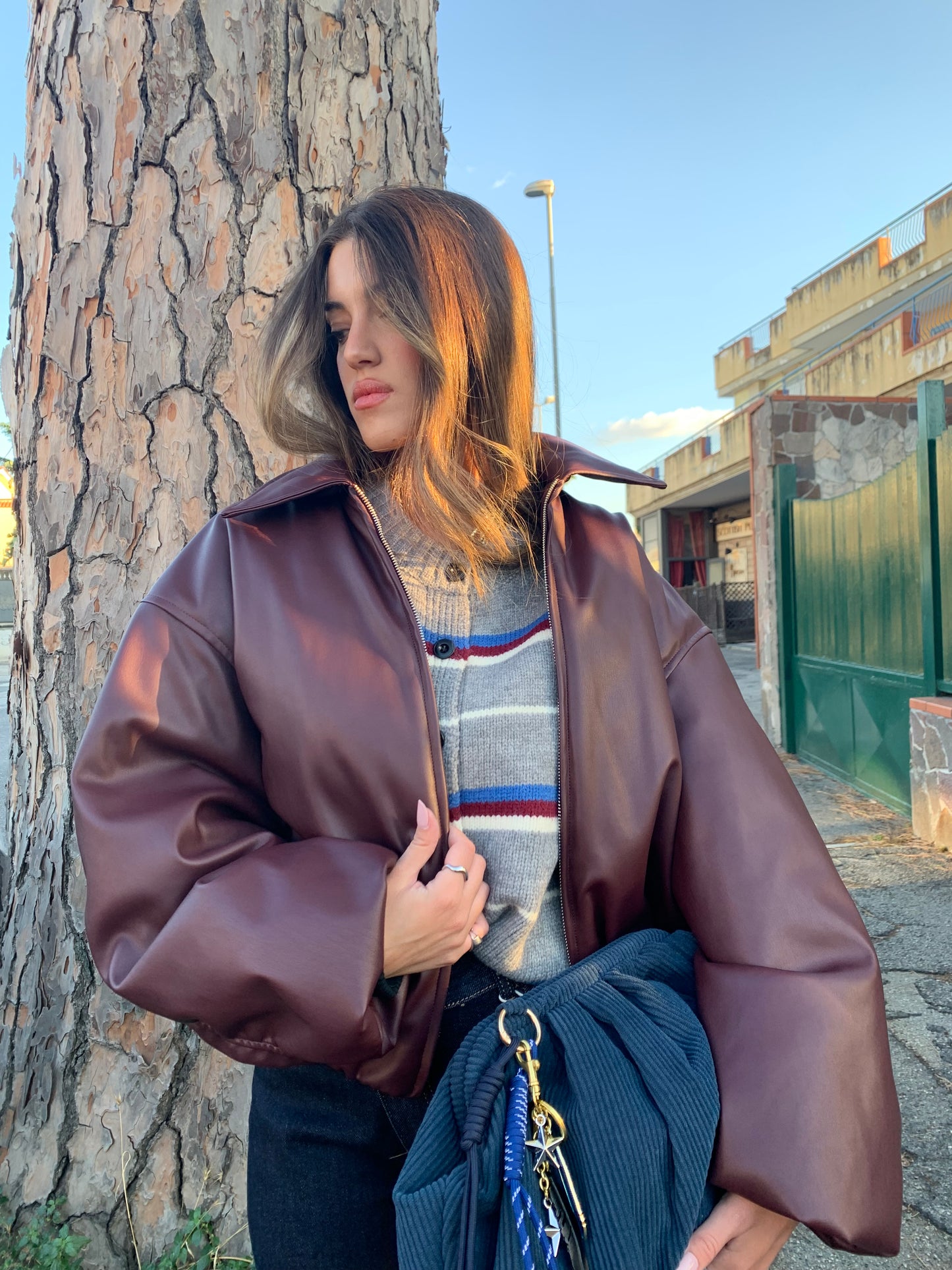 Bomber ecopelle By Lumina