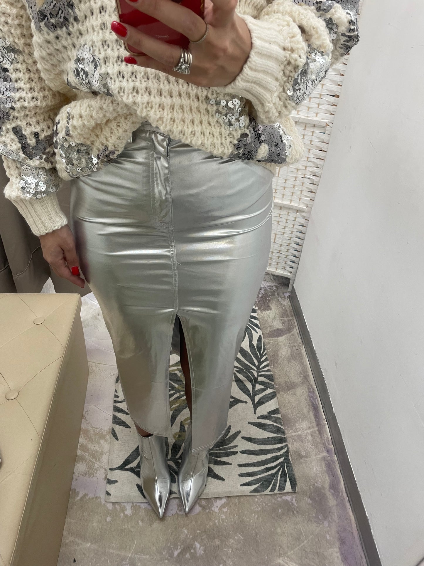 Silver skirt