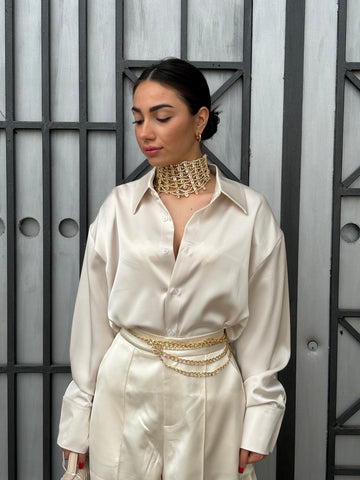 Camicia in raso