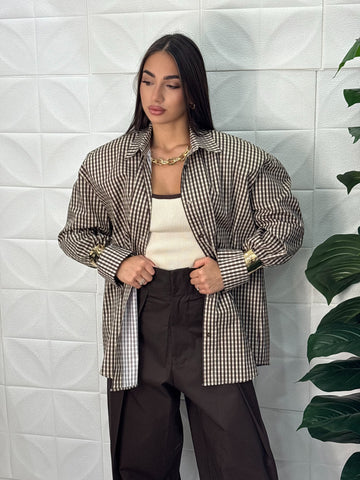 Camicia a quadri in cotone