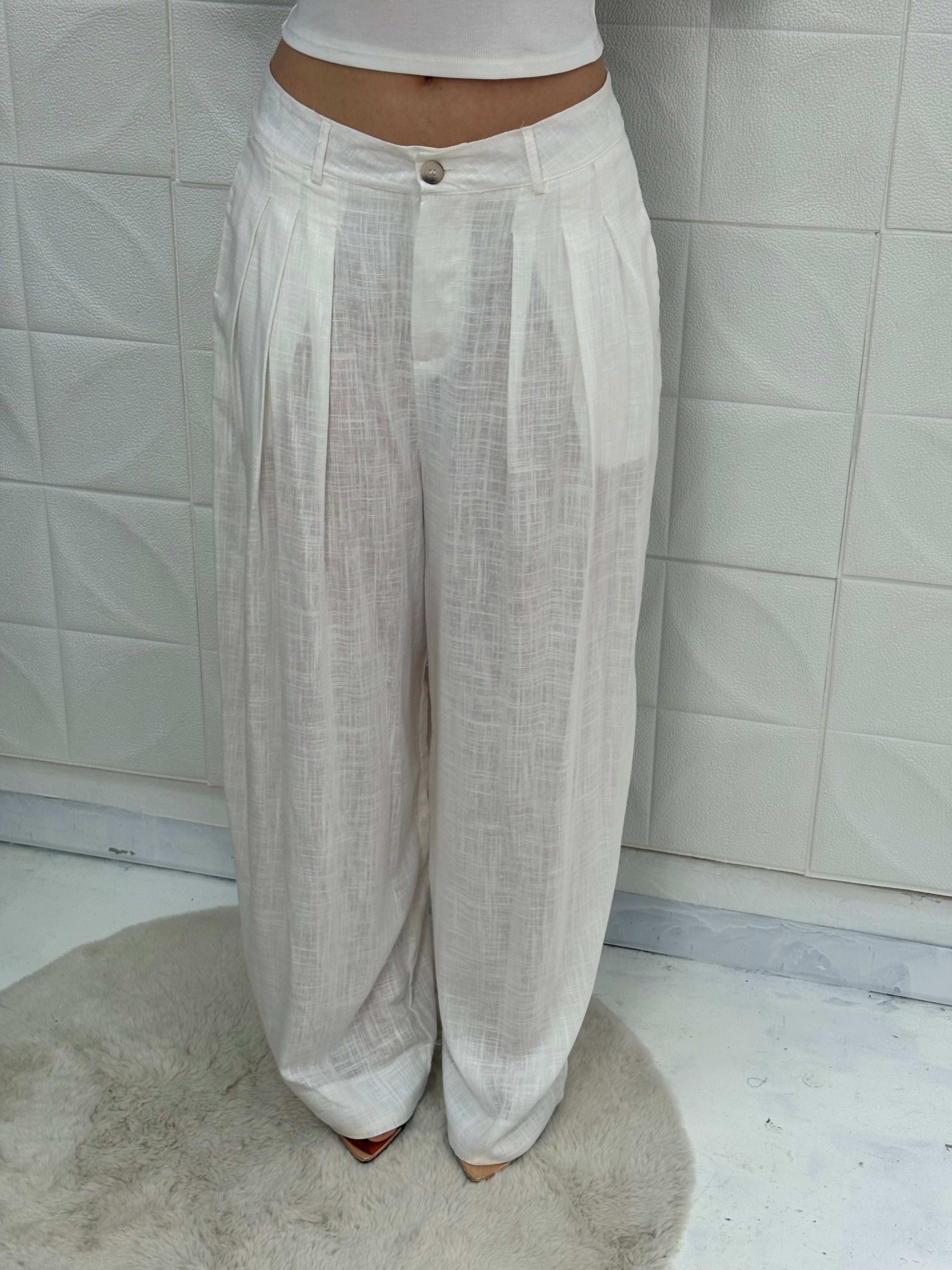 Pantalone in lino