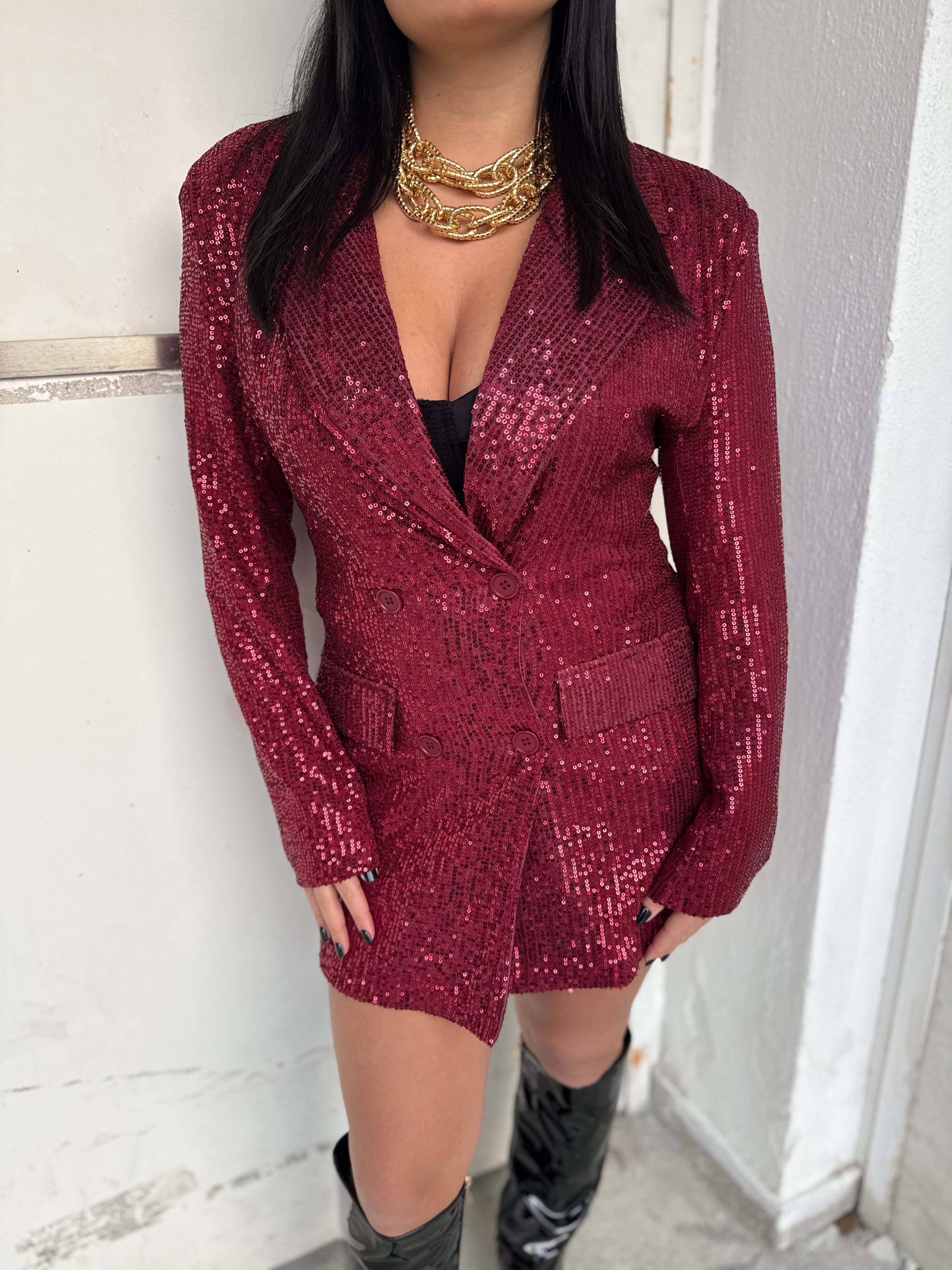 Abito Giacca Paiettato