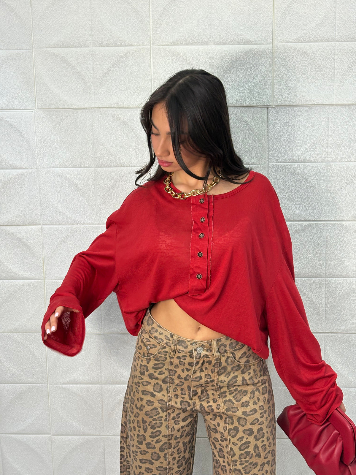 Serafina Oversize Rosso