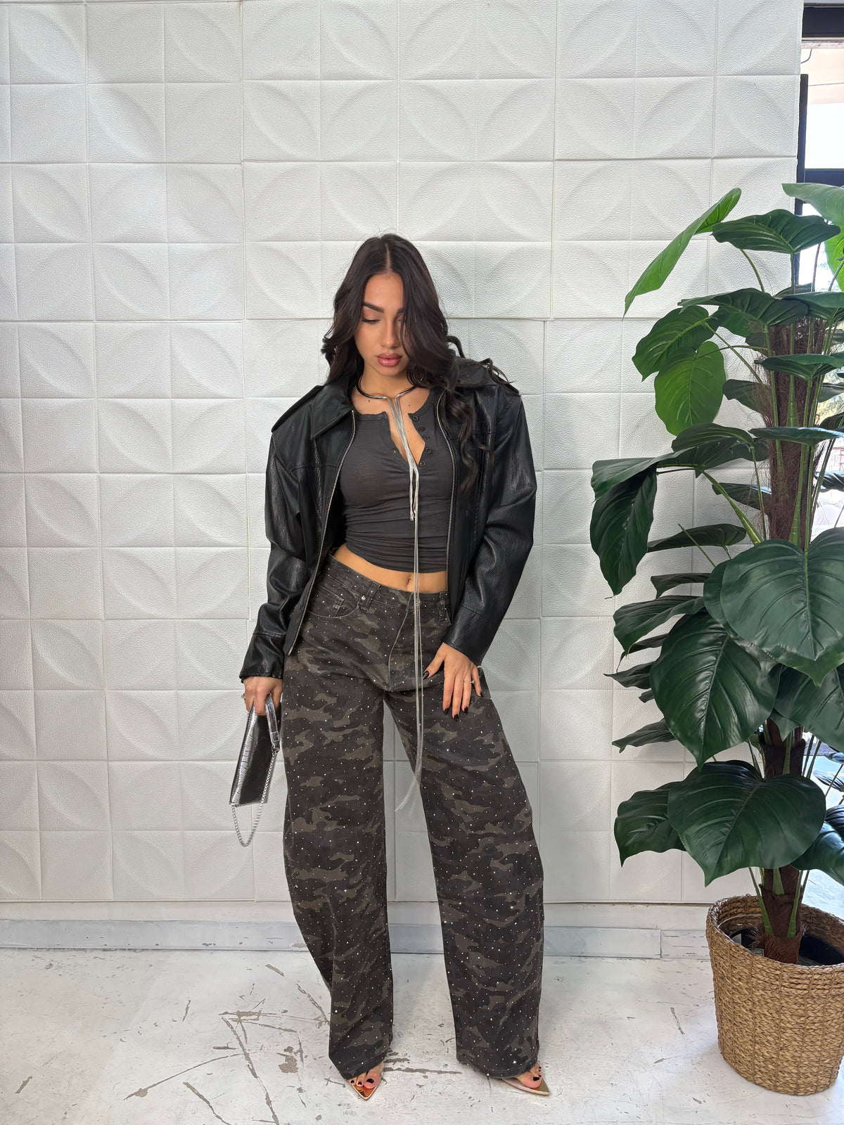 Jeans Mimetic con strass