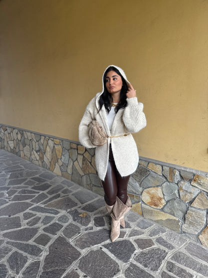 Cardigan con Cappuccio
