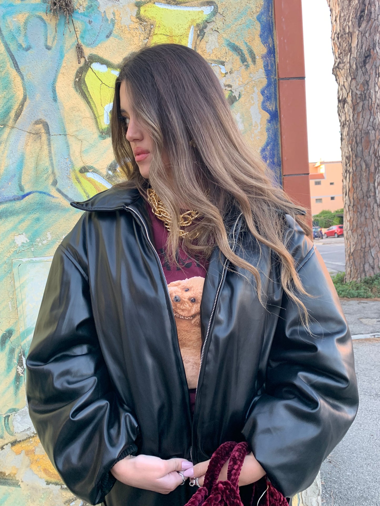 Bomber ecopelle By Lumina