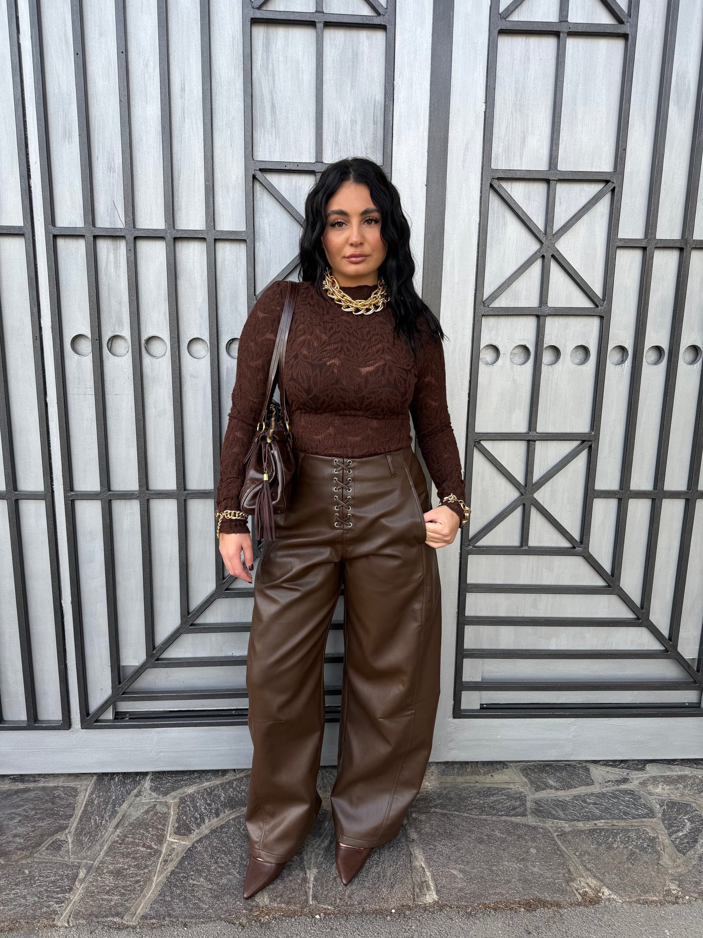 Pantalone Ecopelle Denise