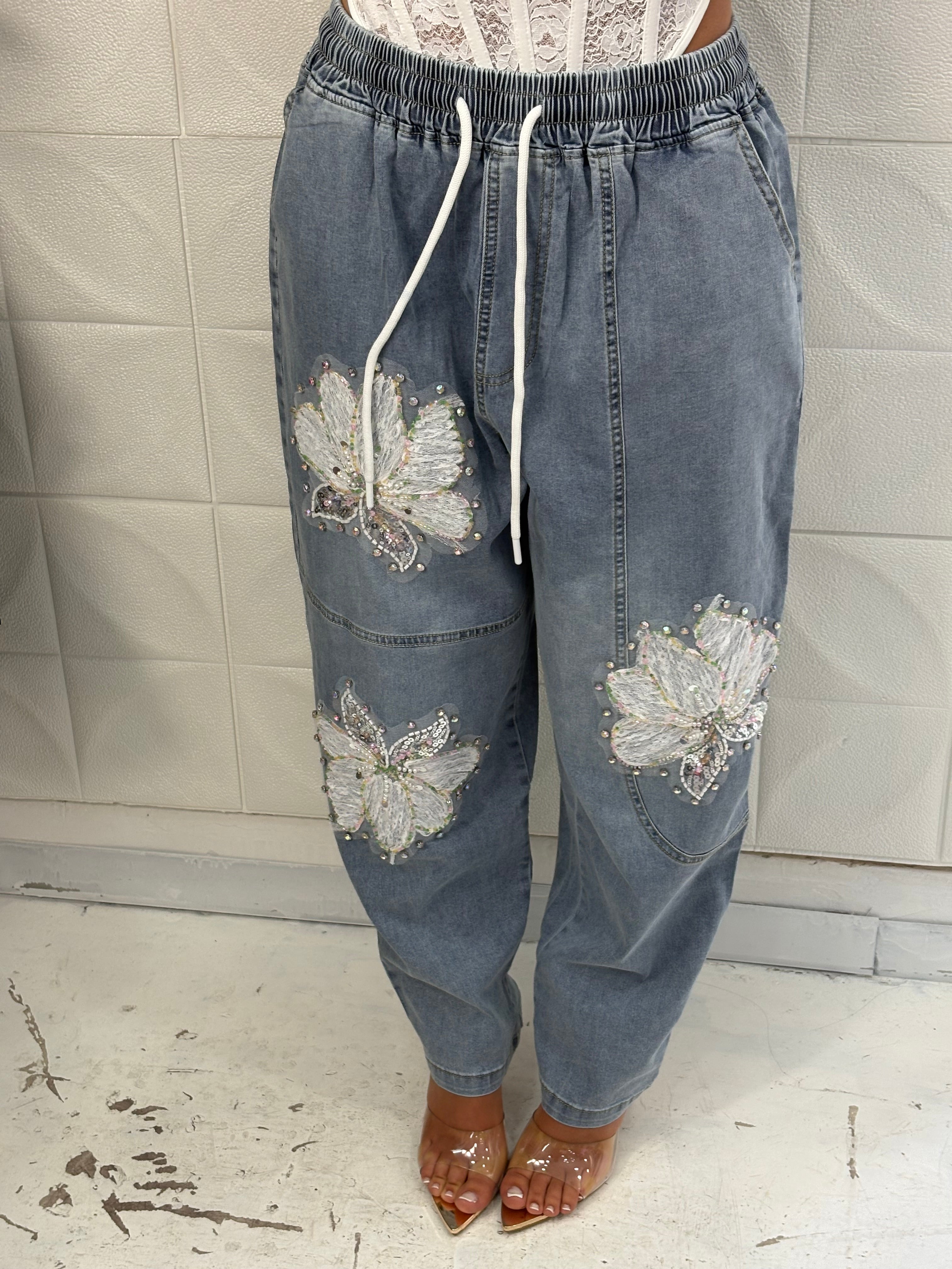 Jeans con elastico