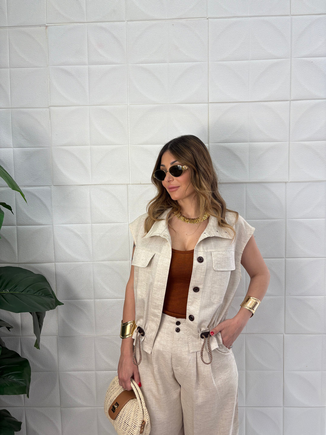 CordSet Krizia in lino
