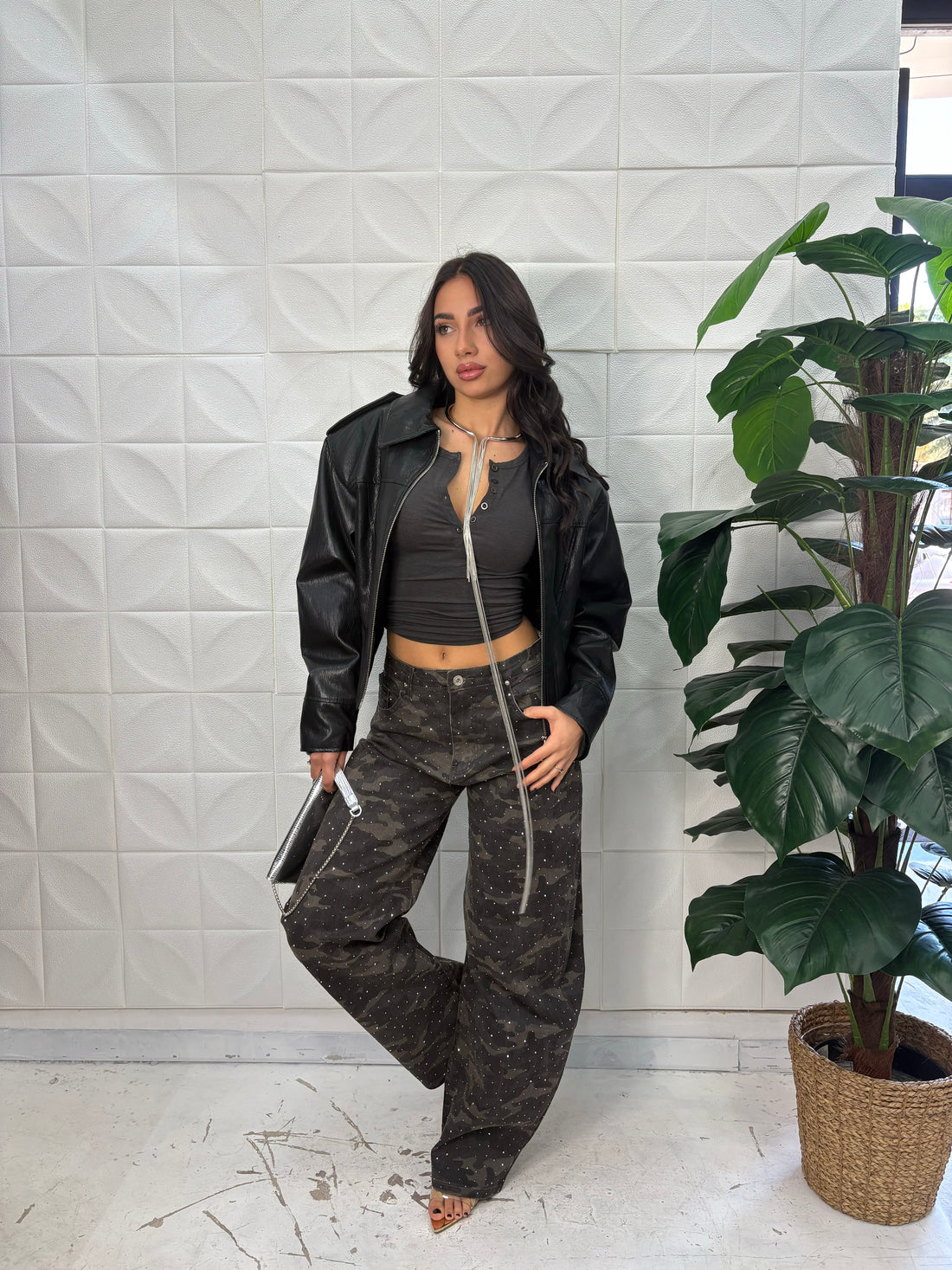 Jeans Mimetic con strass