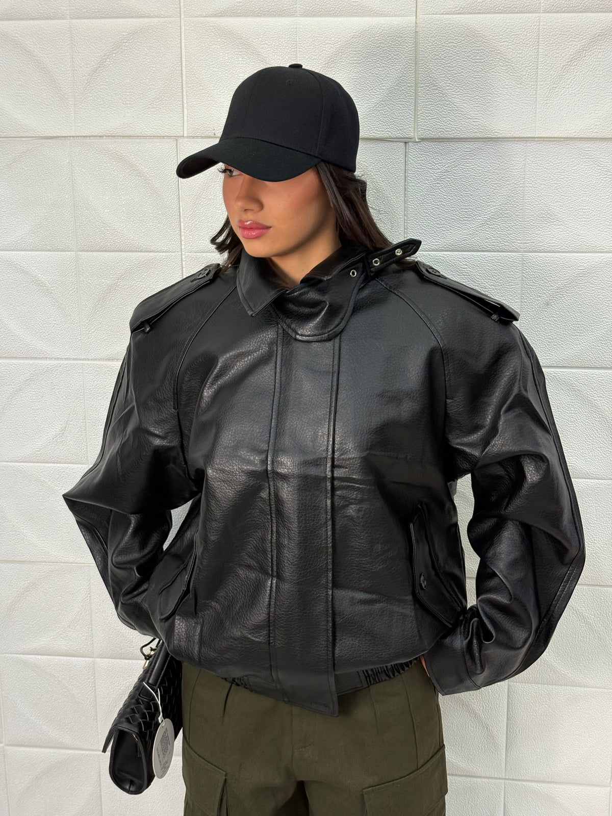 Bomber Bike in ecopelle