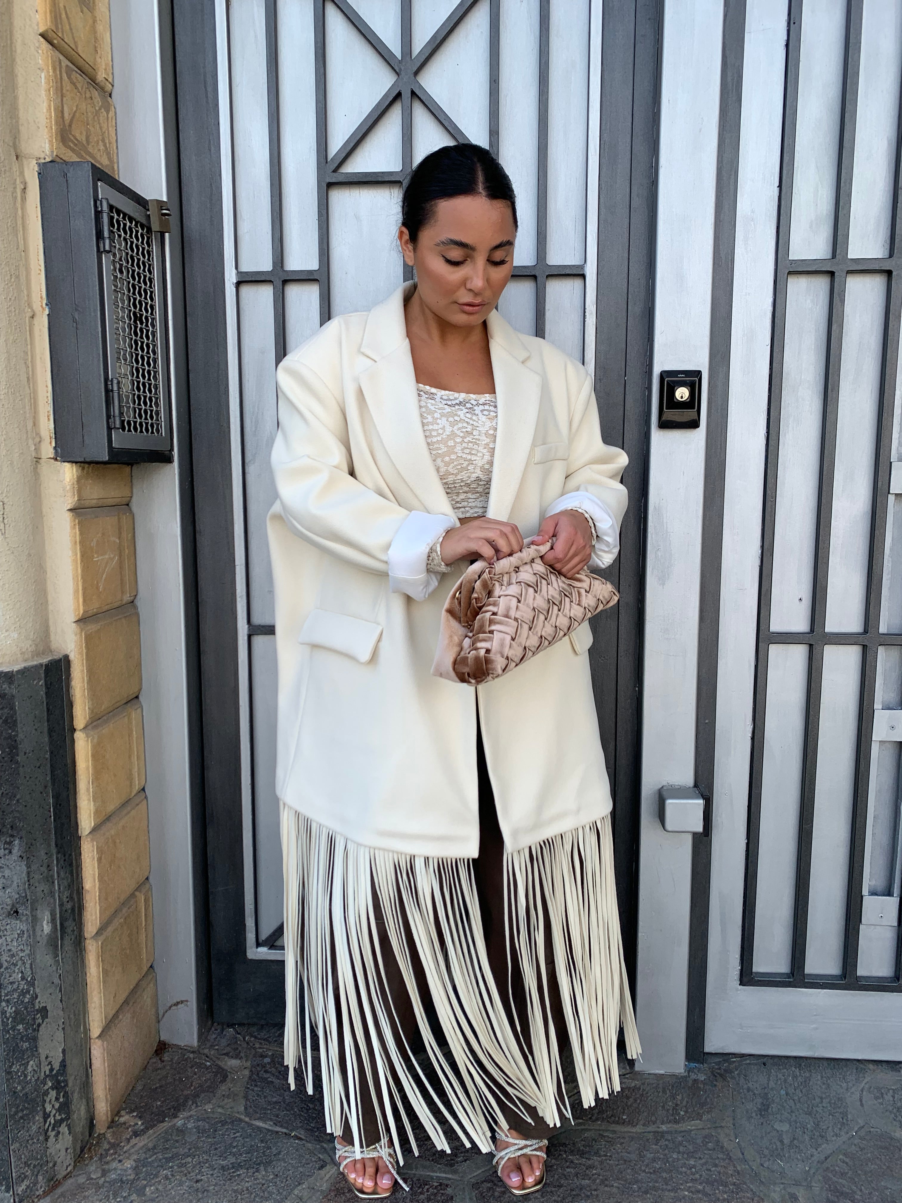 Cappotto Frange