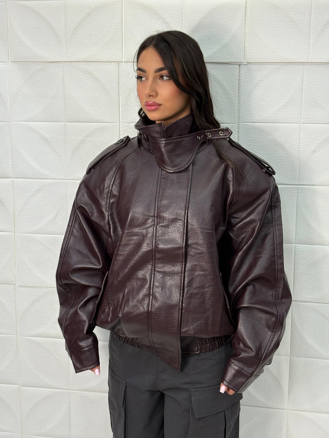 Bomber Bike in ecopelle