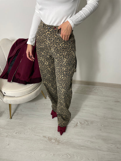 Jeans Ballon Animalier