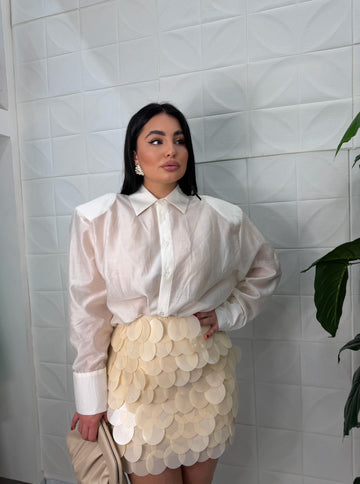 Camicia semivelata con spallina