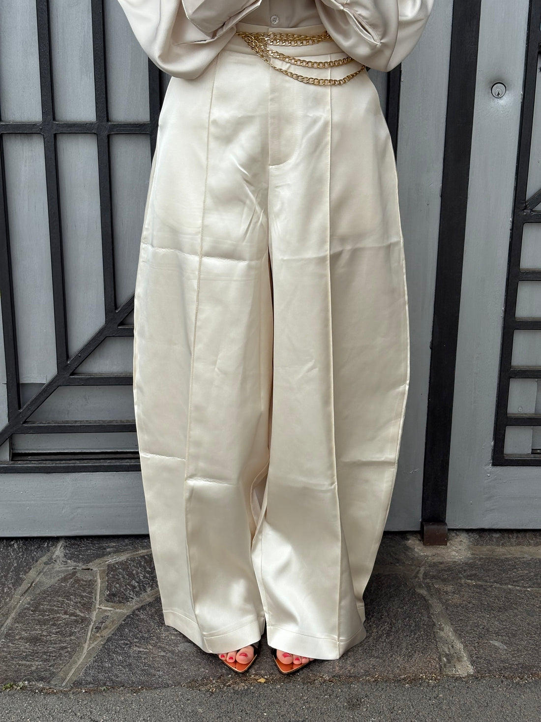 Pantalone in raso