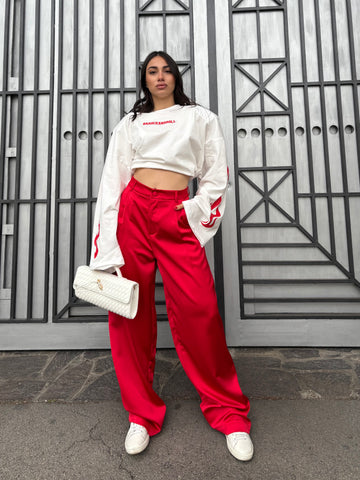 Pantalone in raso Lumina