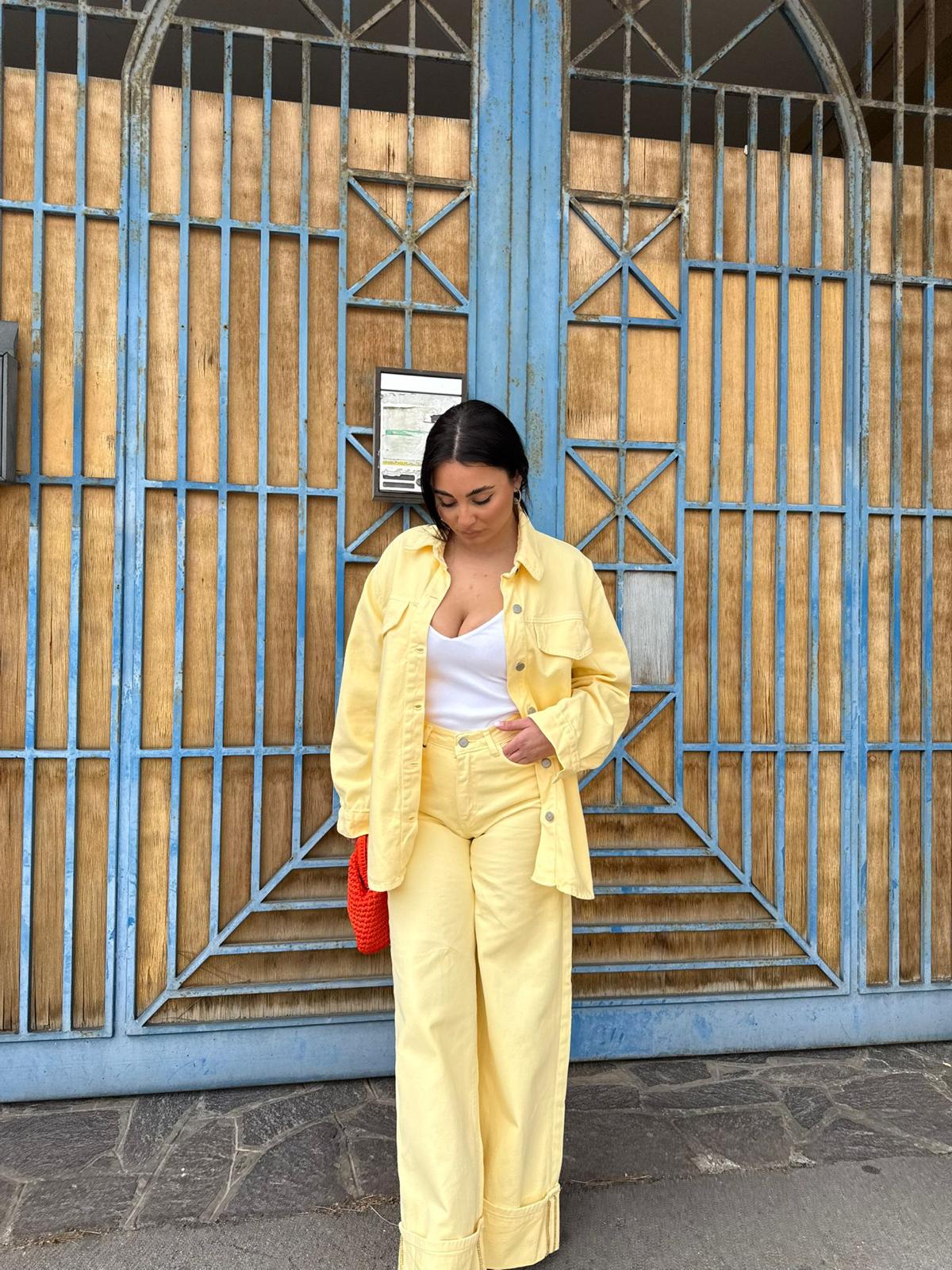 Jeans Piegone Giallo
