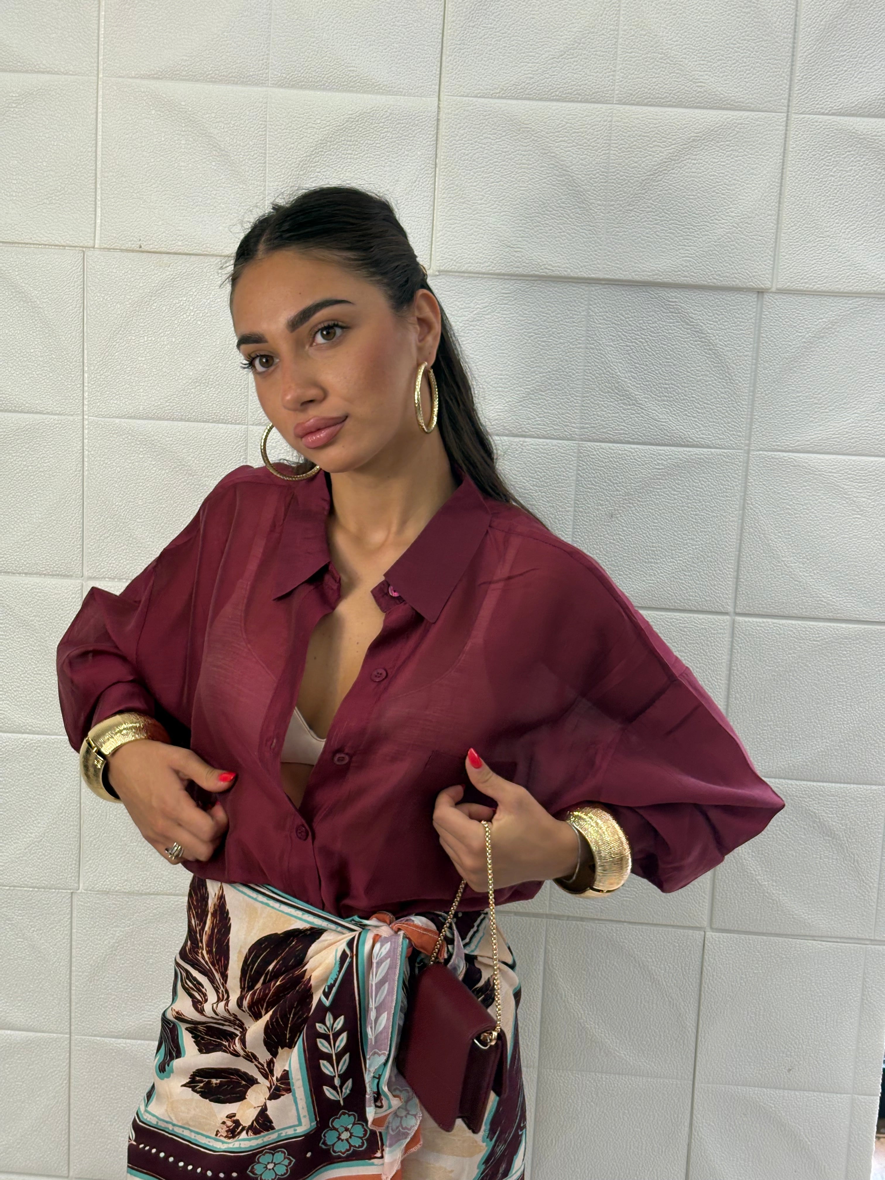 Camicia Semivelata Basic