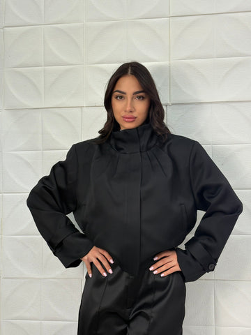 Bomber in satin