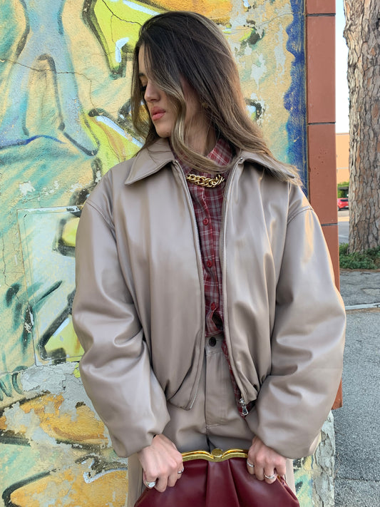 Bomber ecopelle By Lumina