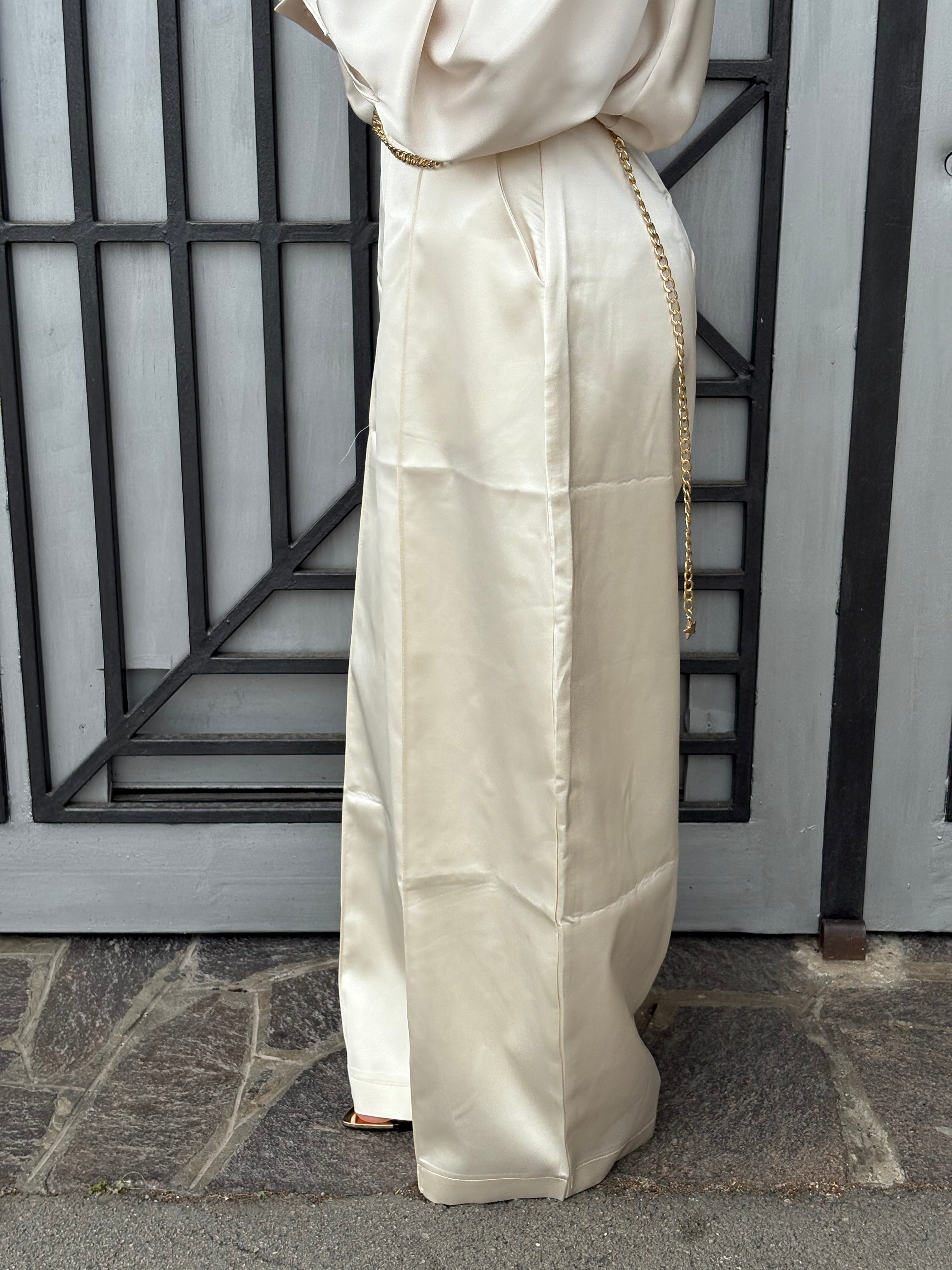 Pantalone in raso