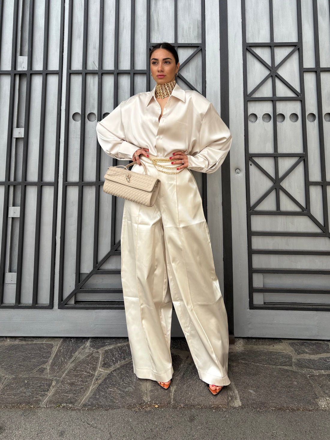 Camicia in raso