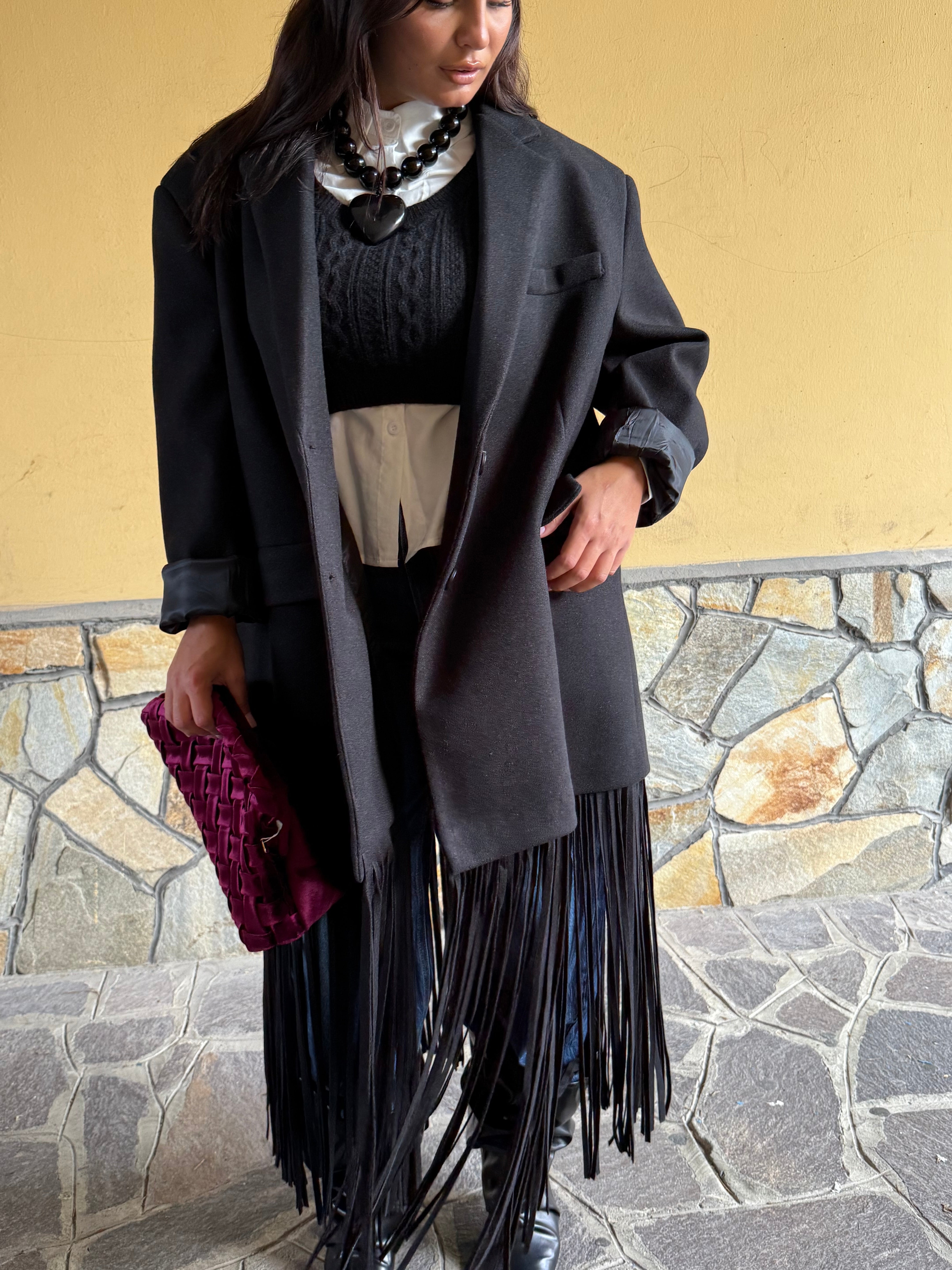 Cappotto Frange